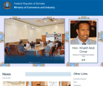 Moci.gov.so(Federal Republic of Somalia) Screenshot