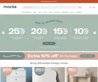 Mocka.co.nz(Affordable Furniture In New Zealand By Mocka) Screenshot