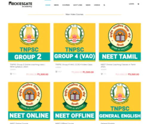 Mockiesgateacademy.com(TNPSC) Screenshot