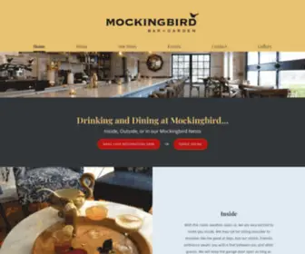 Mockingbirdbarandgarden.com(Mockingbird Bar and Garden) Screenshot