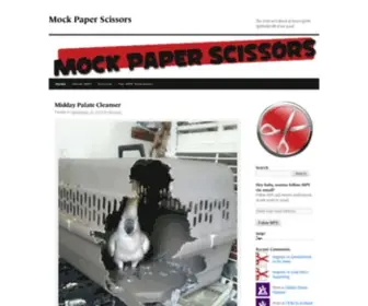 Mockpaperscissors.com(The Internet's Band of Incorrigible Spitballers®) Screenshot