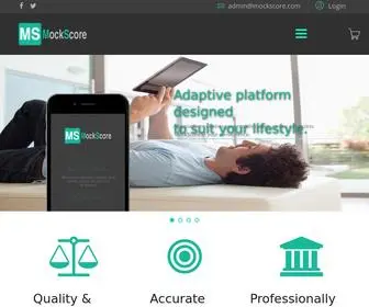 Mockscore.com(Mockscore) Screenshot