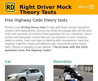 Mocktheorytest.com(Free Mock Theory Test) Screenshot