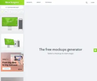 Mockuper.net(Free custom mockups generator) Screenshot