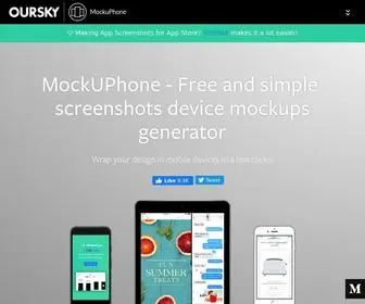 Mockuphone.com(Build Great Software Products) Screenshot