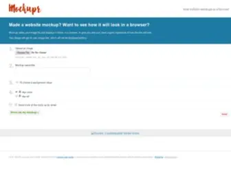 Mockupr.com(Your website mockups in a browser online) Screenshot