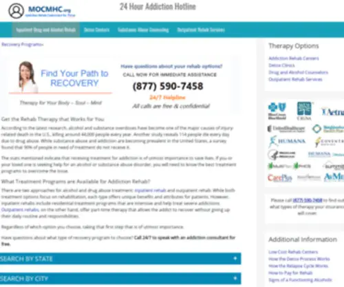Mocmhc.org(MOCMHC HOME) Screenshot