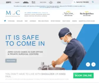 Mocnyc.com(Manhattan Orthopedic Care) Screenshot