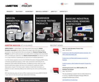 Mocon.com(AMETEK MOCON) Screenshot