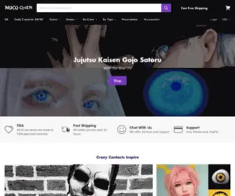 Mocoqueen.com(MocoQueen® Costume Designer & Crazy Colored Contacts) Screenshot
