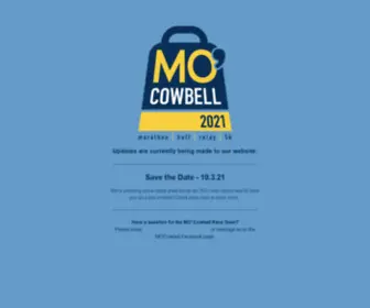 Mocowbellmarathon.com(Mo' cowbell marathon) Screenshot