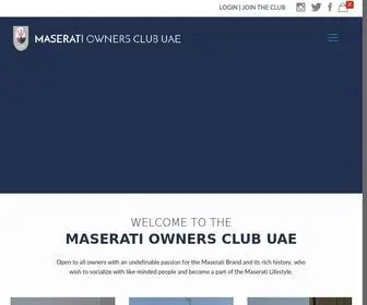 Mocuae.com(Maserati Owners Club UAE) Screenshot