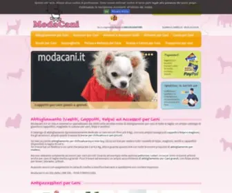 Modacani.it(Abbigliamento per cani piccoli e grandi) Screenshot