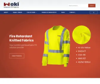 Modacrylic.net(Manufacturer of Inherent Flame Retardant Fabrics) Screenshot