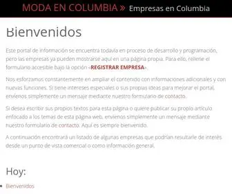 Modaencolombia.com(MODA EN COLUMBIA) Screenshot