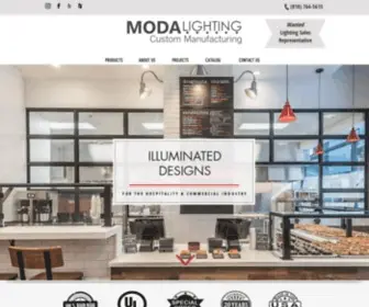 Modalighting.com(Moda Lighting) Screenshot