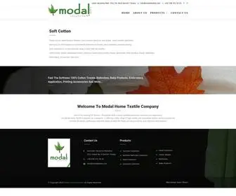 Modaltextile.com(Modal Home Collection) Screenshot