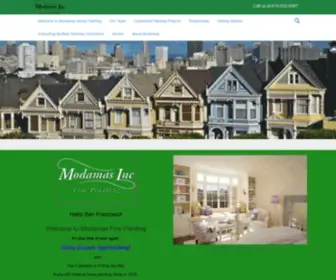 Modamas.com(Fine House Painting in San Francisco for 25 years) Screenshot