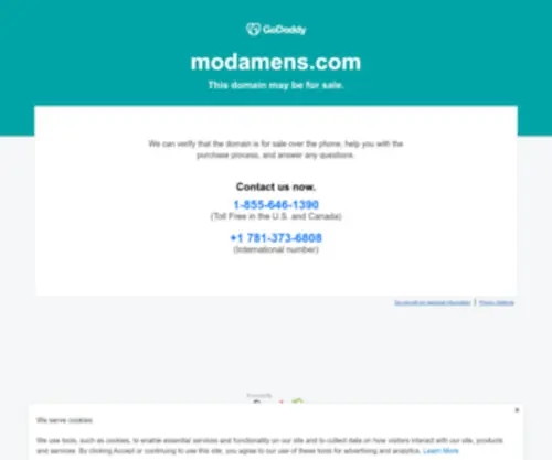 Modamens.com(MODA Menswear) Screenshot