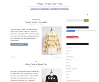 Modandretro.com(Women's Mod and Retro Clothing) Screenshot