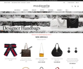 Modaselle.com(Pre-owned Designer Handbags, Watches and Jewellery Pre owned designer handbags, watches and jewellery) Screenshot