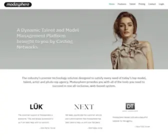 Modasphere.com(Model, photo and talent management solution) Screenshot