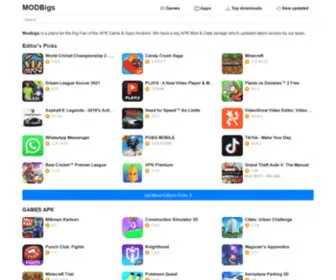 Modbigs.com(Android Apps & Games for mobile) Screenshot