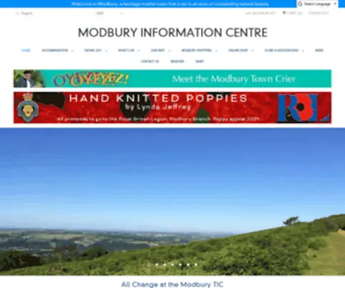 Modburytic.org.uk(Modbury Information Centre) Screenshot
