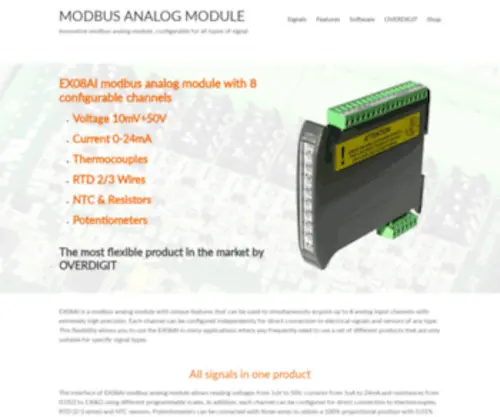 Modbus-Analog-Module.com(Modbus Analog Module) Screenshot