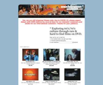 Modcinema.com(Exploring 60's/70's culture through rare & hard to find films on DVD) Screenshot