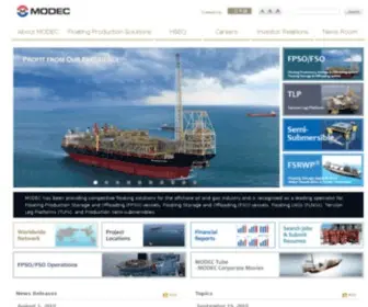 Modec.com(Modec has been providing competitive floating solutions for the offshore oil and gas industry and) Screenshot