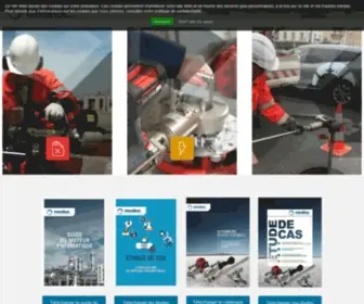 Modec.fr(Les moteurs pneumatiques et Actionneurs Rotatifs Portables) Screenshot