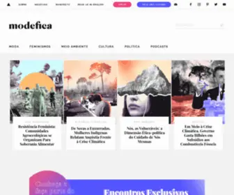 Modefica.com.br(Jornalismo, pesquisa e educação com perspectiva ecofeminista) Screenshot