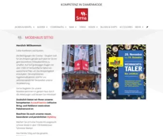 Modehaus-Sittig.de(START) Screenshot