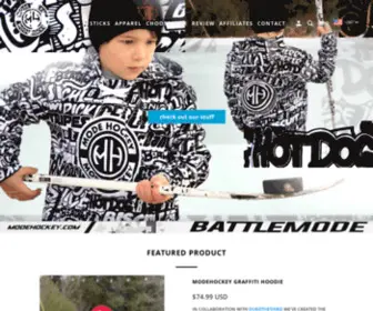 Modehockey.com(Pro quality junior hockey sticks for kids) Screenshot