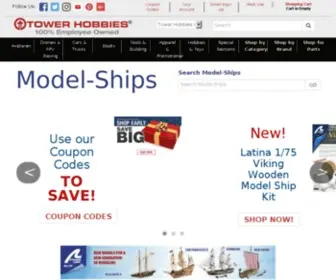 Model-Ships.com(Model Ship Retailer) Screenshot