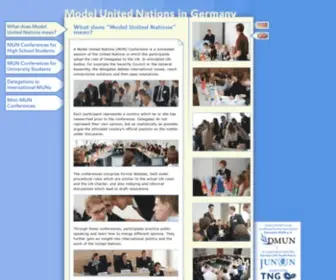 Model-UN.de(Model United Nations in Deutschland) Screenshot