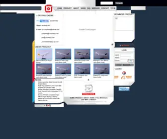 Modelairplanemade.com(YongHang Model Airplane Development CO) Screenshot