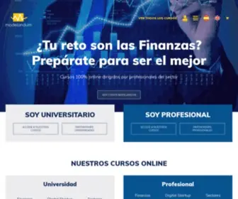 Modelandum.com(Expertos en modelos financieros) Screenshot