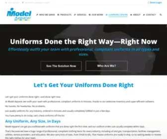 Modelapparel.com(Your Uniform Solution Company) Screenshot