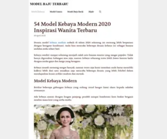 Modelbajuterbaru2018.net Screenshot