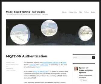 Modelbasedtesting.co.uk(Ian Craggs) Screenshot