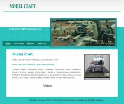 Modelcraftindia.com((mumbai) (India)) Screenshot