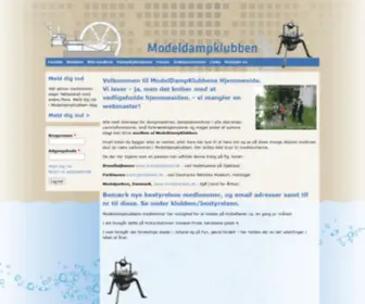 Modeldampklubben.dk(Velkommen til ModelDampKlubbens Hjemmeside) Screenshot