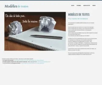 Modele-Texte.fr(Modele de texte) Screenshot