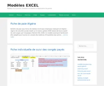 Modeles-Excel.com(Modèle excel) Screenshot