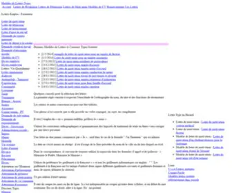 Modeles-Lettres-Types.com(Modèles) Screenshot