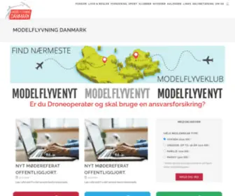 Modelflyvningdanmark.dk(Modelflyvning Danmark) Screenshot
