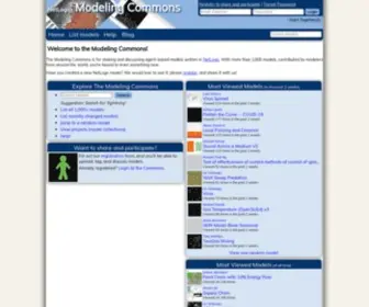 Modelingcommons.org(The Modeling Commons) Screenshot