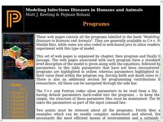 Modelinginfectiousdiseases.org(Modeling Infectious Diseases in Humans and Animals) Screenshot